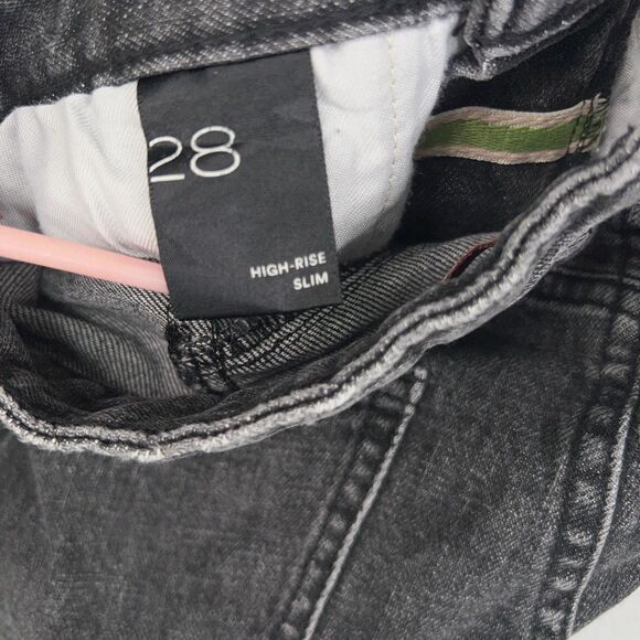 Anthropologie Pilcro Jeans Womens 28 High Rise Slim Studded Rhinestone Denim Y2K - Picture 7 of 16